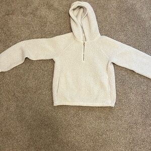 OLD NAVY KIDS White fleece zip up